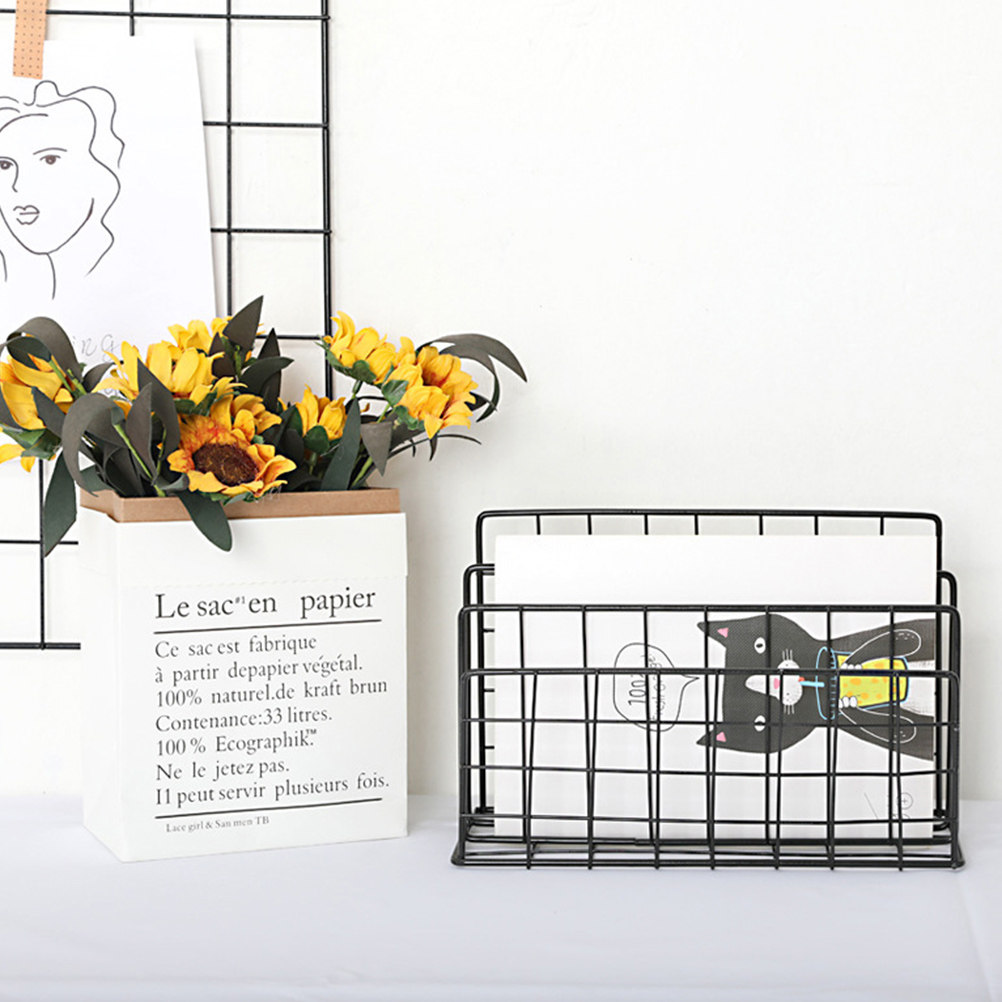 Metal Desktop Mail Organizer 3 - Magazine Holder Rack review and price