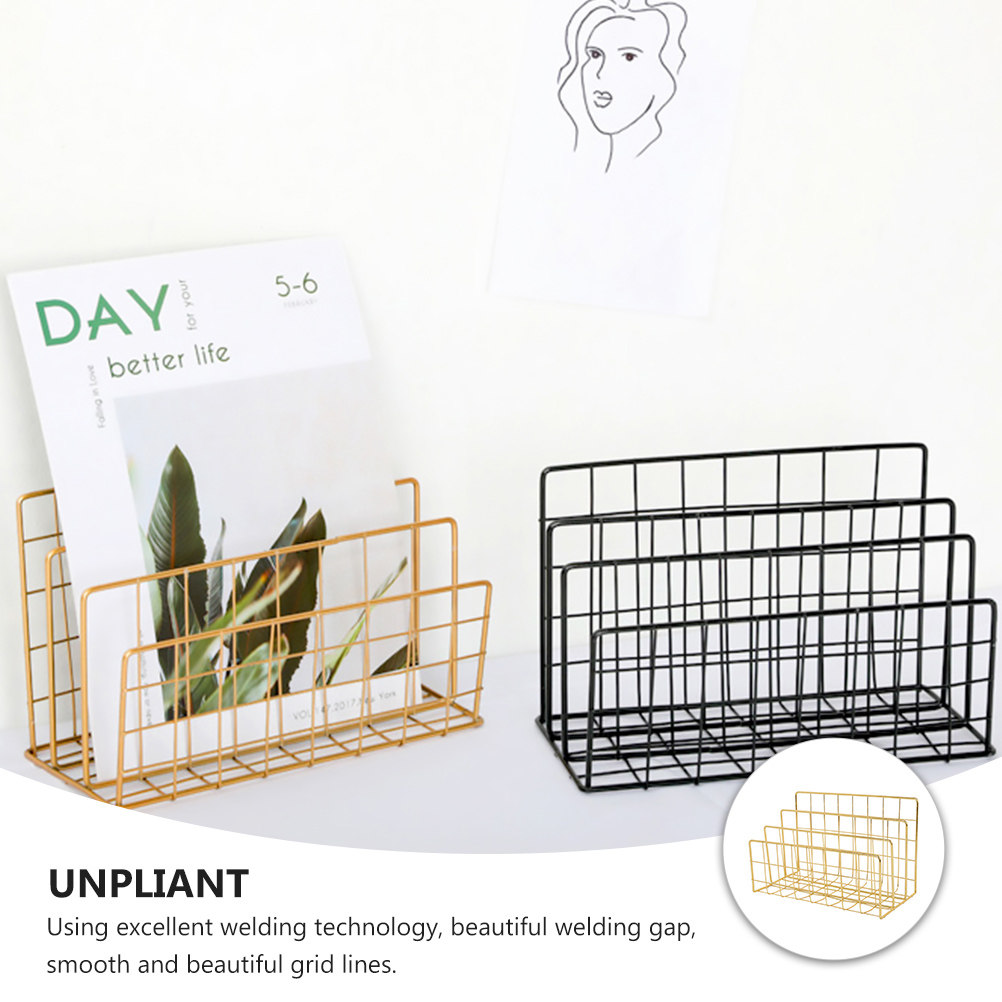 Metal Desktop Mail Organizer 3 - Magazine Holder Rack review and price