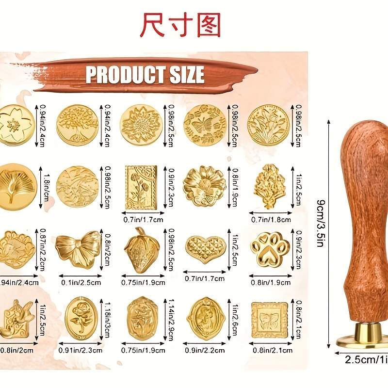 21pc Wax Stamp Set with Variou - Wax Seal Stamp Set review and price